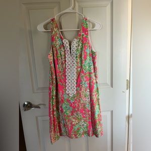 Lilly Pulitzer Pink and Green Floral Dress